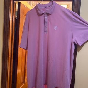 Johnie o xxl pink golf polo
